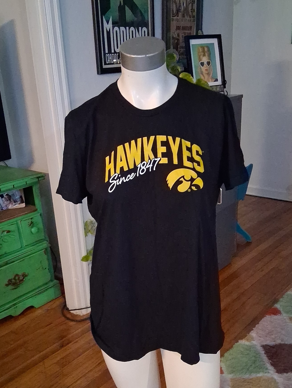 Iowa Hawkeyes, University Of Iowa T-Shirt, Womens Large
